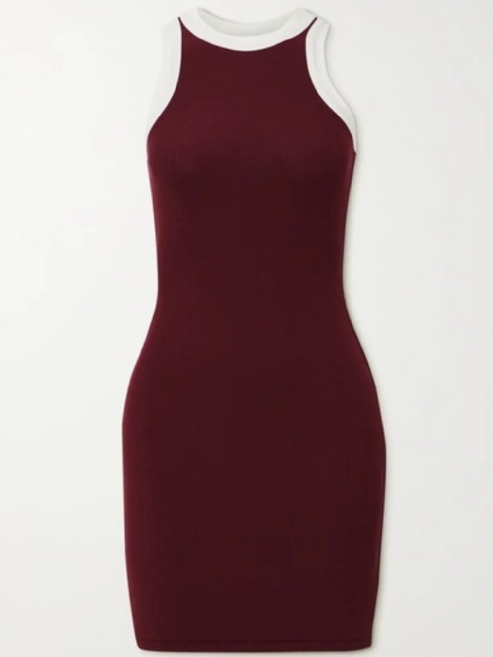 SKIMS Soft Lounge Dress In Maroon Size Xxs